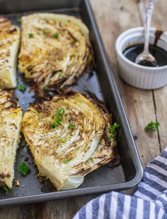 roasted cabbage steaks 