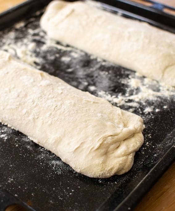 Stretched dough