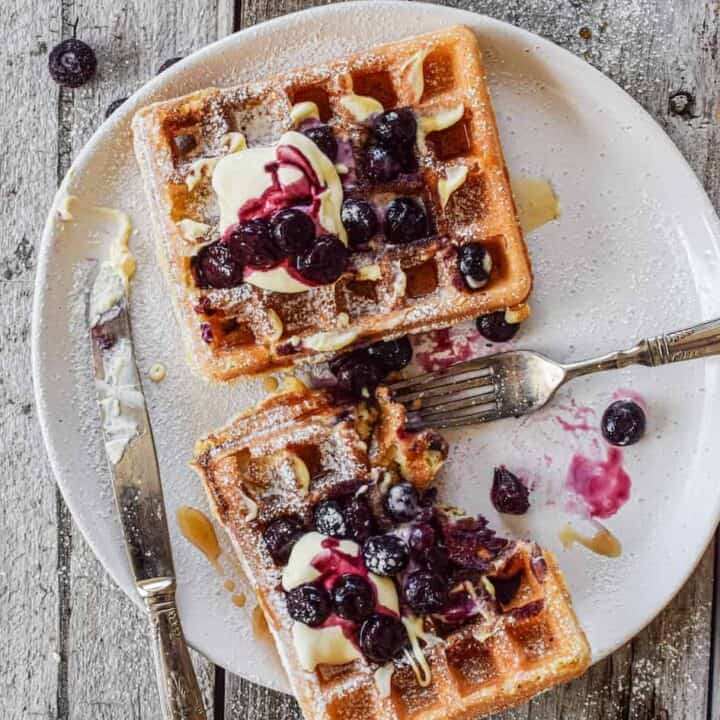 Sourdough Waffles with Discard Starter