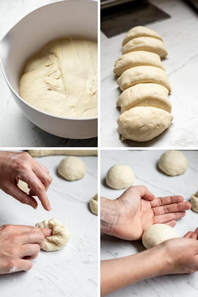 rolling dough balls