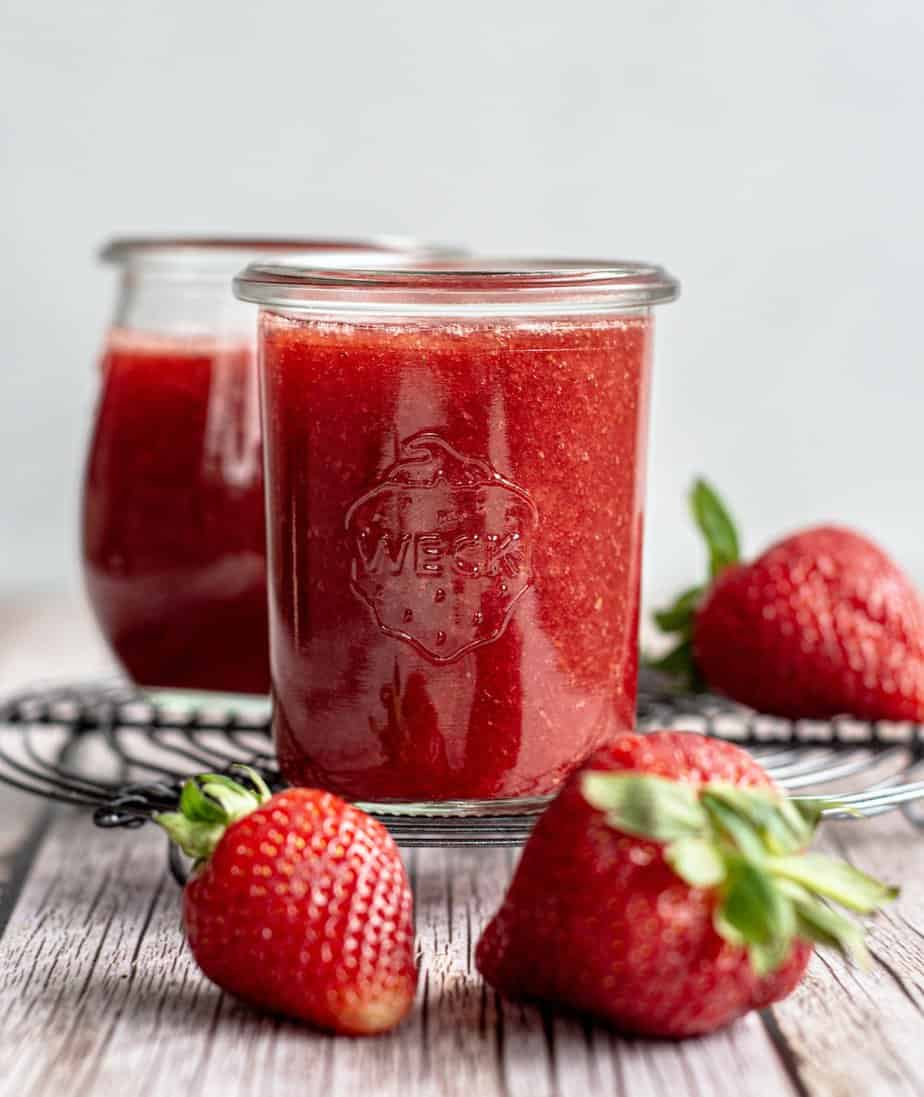 strawberry coulis